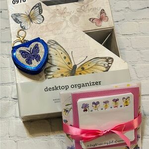 Butterfly Lovers Bundle 🦋 New Sling Bag, Organizer Set, Keychain Pouch & Notepad